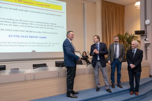 Übergabe des CMS Gold Industry Award 2018 an Kuttig Electronic GmbH